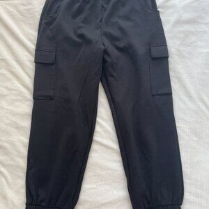 Black Cargo Sweatpants